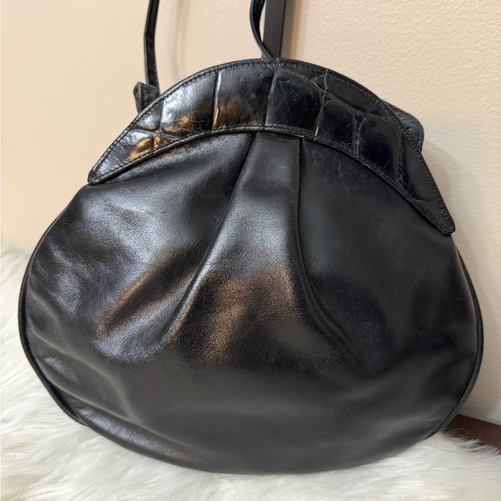 Susan GAIL VINTAGE GENUINE SNAKE BELLIDO CROSSBODY HANDBAG - Picture 4 of 11